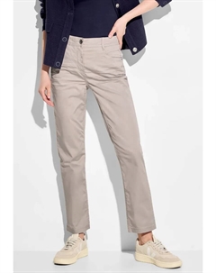 Узкие брюки с завышенной талией, бежевый Cecil