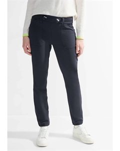 Брюки Jogger, средняя талия, синий Cecil