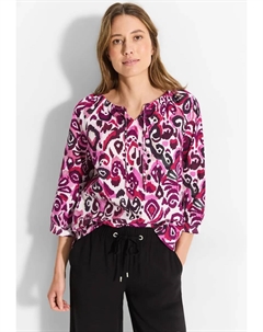 Блузка-рубашка с рукавами 3/4, розовый Cecil