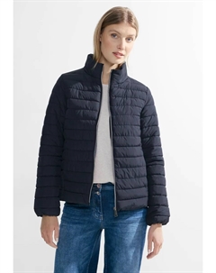 Однотонная стеганая куртка без капюшона, синий Cecil