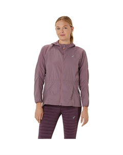 Дождевик "ROAD PACKABLE JACKET", с капюшоном, фиолетовый Asics