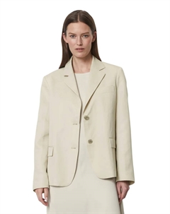 Длинный пиджак, изготовленный из смеси лиоцелла и льна TENCEL, серый Marc o'polo