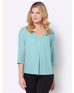 Плиссированная блузка, мятный Classic basics