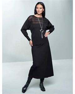 Свитер с круглым вырезом "Пуловер", цвет Schwarz-Gemustert Heine