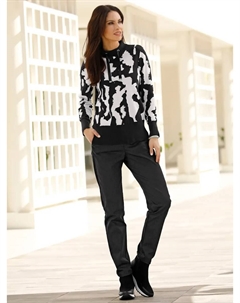 Вдохновение жаккардовый свитер "Пуловер", черно-белый Inspirationen