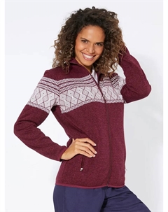 Куртка катамаранная вязаная флисовая, без капюшона, бордовый Catamaran