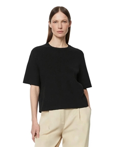 Вязаный свитер "из натурального хлопка", черный Marc o'polo