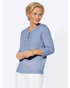 Свитер с рукавом 3/4 "Пуловер", синий Classic basics