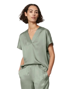 Блузка с короткими рукавами "из LENZING ECOVERO", зеленый Marc o'polo