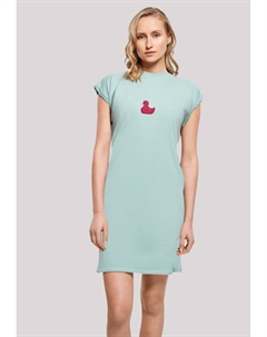 Платье-рубашка "Маджента Утка", принт, мятный F4nt4stic