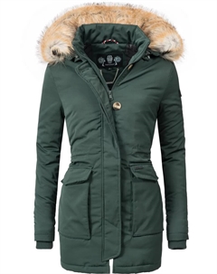 Зимнее пальто "Снежный ангел", качественная парка с элегантным искусственным мехом, зеленый Navahoo