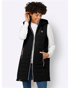 Повседневный образ стеганый жилет, черный Casual looks