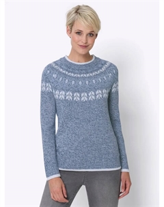 Норвежский свитер "Свитер с длинными рукавами", голубой Classic basics