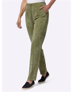 Вельветовые брюки, оливковый Classic basics