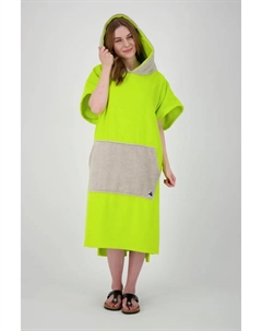 Poncho "Пончо для ванны PARLEE BEACH", пончо для купания с большим карманом-кенгуру и внутренним карманом, цвет Lime Deproc active