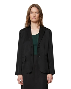 Длинный пиджак, изготовленный из LENZING ECOVERO, черный Marc o'polo