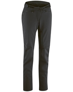 Велобрюки "SKARN W 2", длинные женские велобрюки, брюки софтшелл с вентиляцией на внутренней стороне штанины, черный Gonso