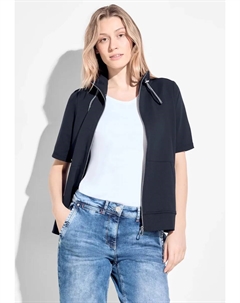 Толстовка с воротником стойкой, синий Cecil