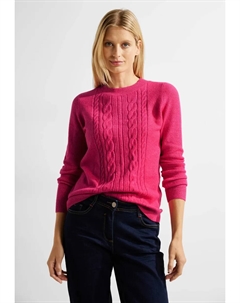 Вязаный свитер, меланжевого цвета, коралловый Cecil