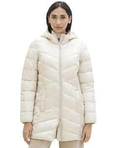 Стеганое пальто на двусторонней молнии, бежевый Tom tailor