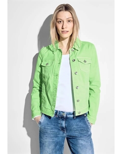 Джинсовая куртка, без капюшона, с нагрудными карманами, цвет Matcha Lime Cecil
