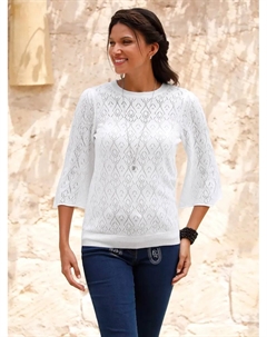 Классический свитер Ajour Basics "свитер с капюшоном", белый Classic basics