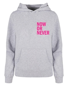 Толстовка "Женская женская толстовка Now Or Never Basic Толстовка ", серый Merchcode