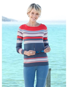 Вязаный свитер "свитер с длинными рукавами", синий Classic basics