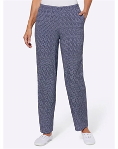 Брюки без застежки, синий Classic basics