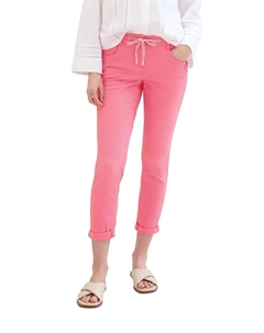 Брюки 7/8, с завязками на манжетах, розовый Tom tailor