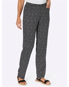 Брюки без застежки, цвет Schwarz-Blätter Classic basics