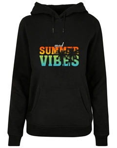 Толстовка "Женская женская толстовка Good Summer Vibes Basic Толстовка ", черный Merchcode