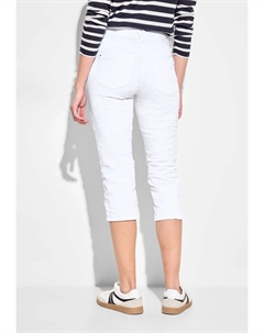 Джинсы узкого кроя, средняя талия, белый Cecil