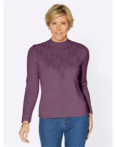 Свитер с воротником стойкой "Пуловер", фиолетовый Classic basics