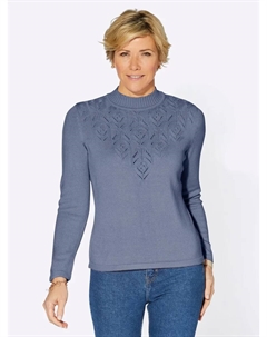 Свитер с воротником стойкой "Пуловер", синий Classic basics