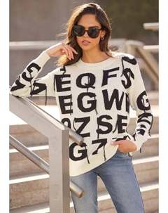 Вязаный свитер "Пуловер", черный Heine