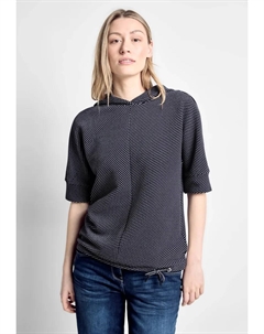 Толстовка из мягкой смеси хлопка, синий Cecil