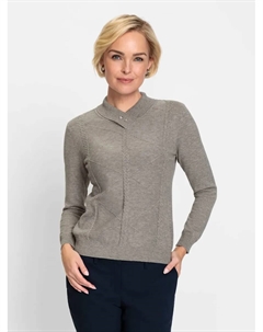 Классический свитер с V-образным вырезом "Пуловер", серый Classic