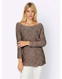 Вязаный свитер "Пуловер", коричневый Heine