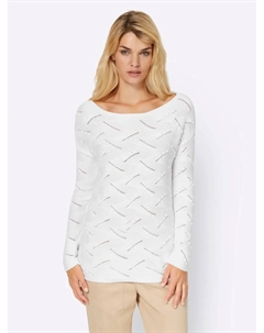 Вязаный свитер "Пуловер", белый Heine