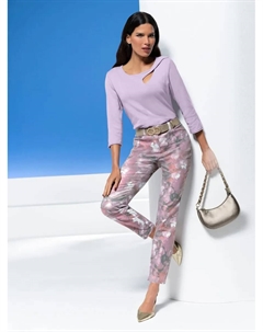 Свитер с круглым вырезом "Пуловер", цвет Flieder Heine