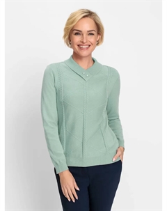 Классический свитер с V-образным вырезом "Пуловер", мятный Classic