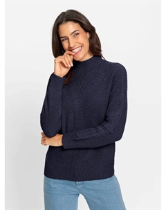 Вдохновение Вязаный свитер "Пуловер", цвет морской волны Inspirationen