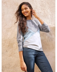 Вязаный свитер "Пуловер", голубой Heine