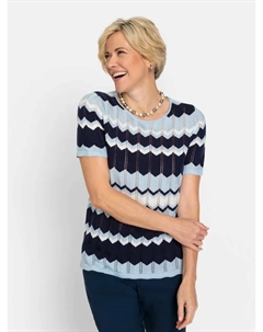 Классический свитер с короткими рукавами "Пуловер", синий Classic