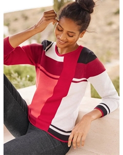 Свитер с круглым вырезом "Пуловер", черный Heine