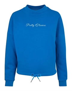 Свитер " Ladies Ladies Pretty Flowers - Oversize Crewneck", синий Merchcode