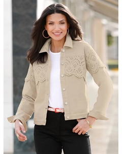 Джинсовая куртка, без капюшона, бежевый Classic basics