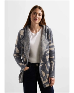 Кардиган в стиле худи, голубой Cecil