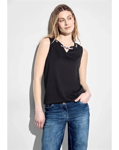 Майка из мягкой смеси хлопка, черный Cecil